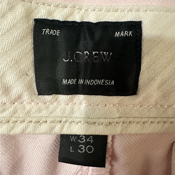 J.Crew Classic Fit Flat Front Chinos Men's Size 34 30 NWT Pink - Picture 3 of 9